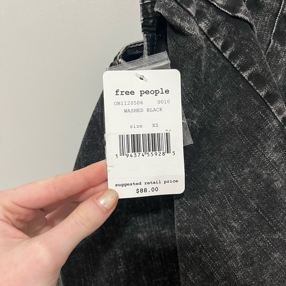 FREE PEOPLE NWT Washed denim tank - size XS - Picture 4 of 4
